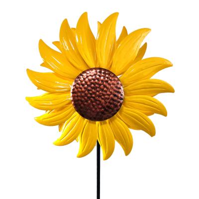 Sunflower windmill ironwork Garden decoration insert rod