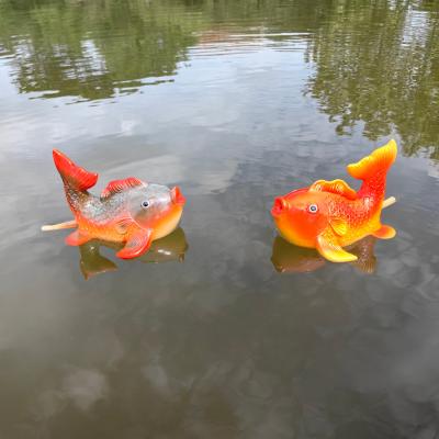 Carp sloar floating  fountain water decoration resin crafts animal resin ornaments