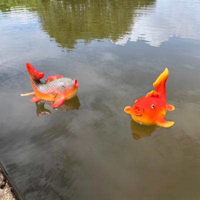 Carp sloar floating  fountain water decoration resin crafts animal resin ornaments