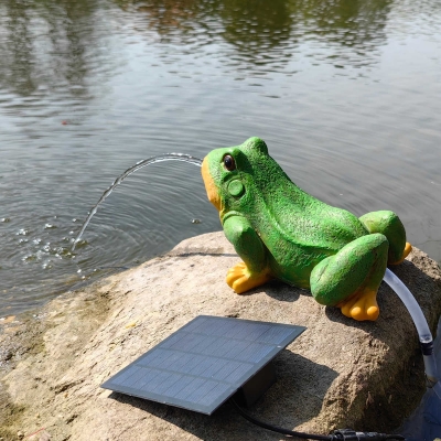 Bullfrog Solar Fountain Water with solar panel